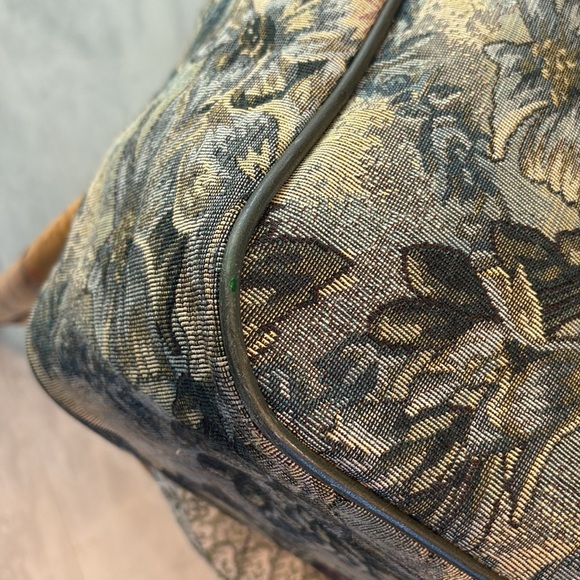 DVF  travel bag  overnight  weekender tapestry  green red pink blue   like new - Picture 12 of 17